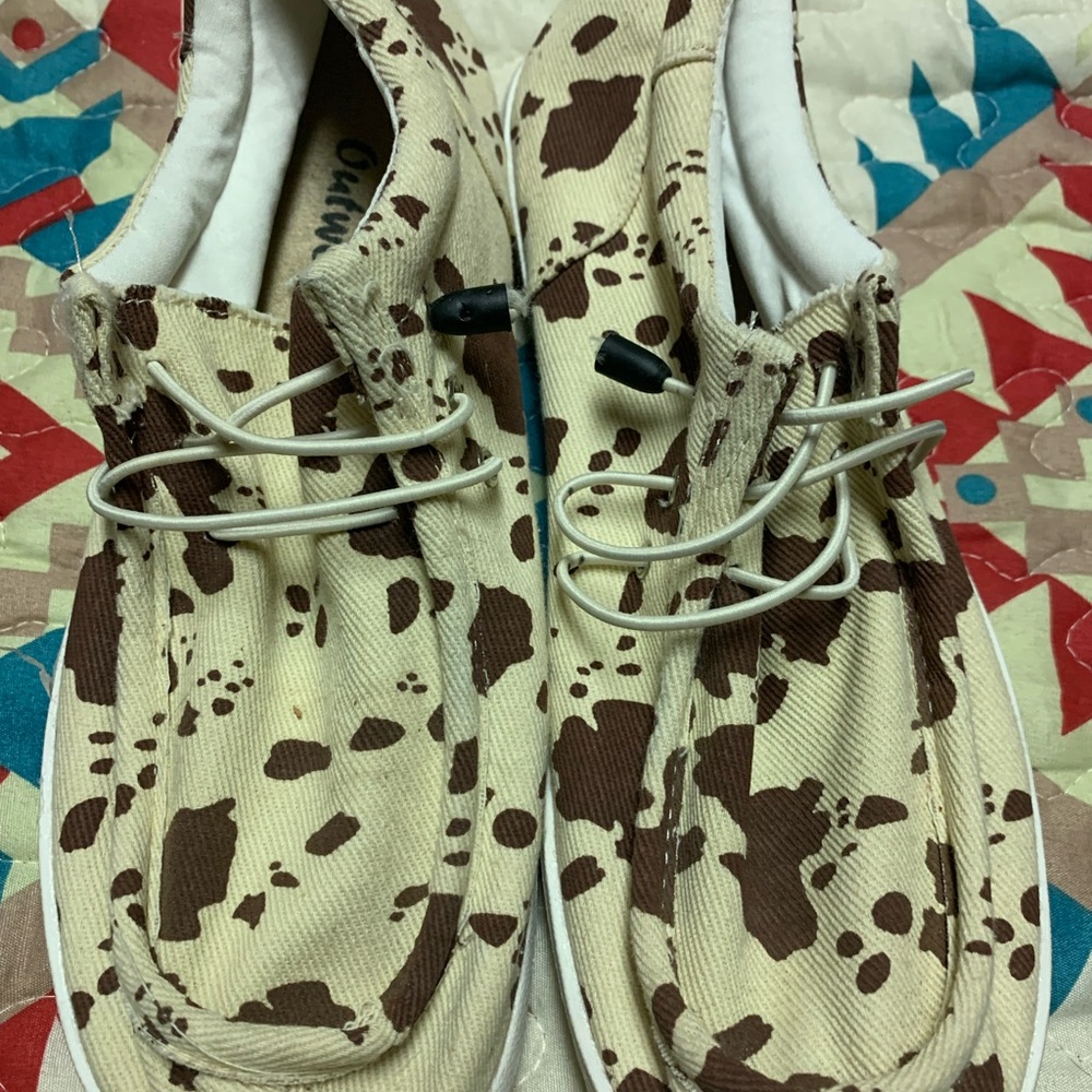 Womens cow canvas shoes